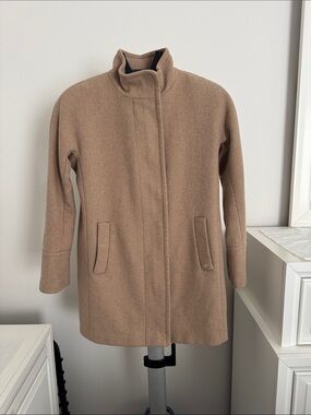 Ellen Tracy Camel Tan Wool Trench Coat